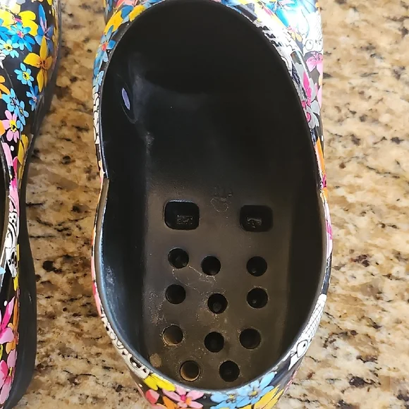 Anywear Nurse Slip Resistant Owl Print closed back Clogs Women 11 Men  9 unisex - Picture 8 of 14